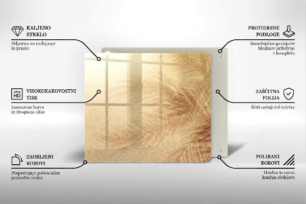 De vidrio templado Vacaciones de arena en la playa