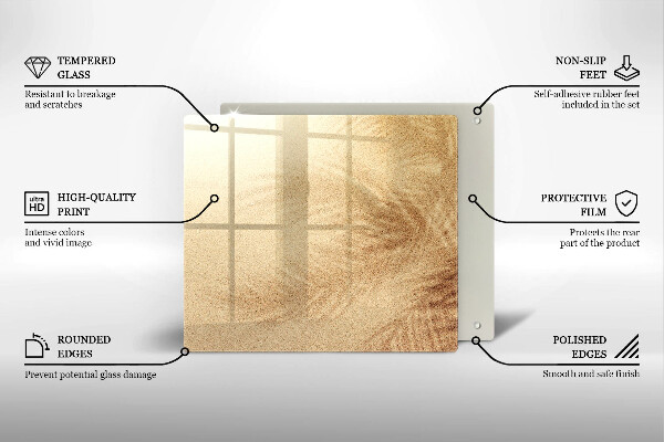 De vidrio templado Vacaciones de arena en la playa