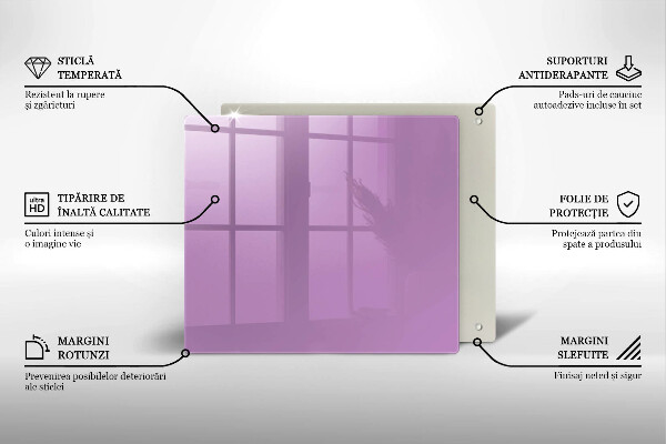 De vidrio templado Color violeta