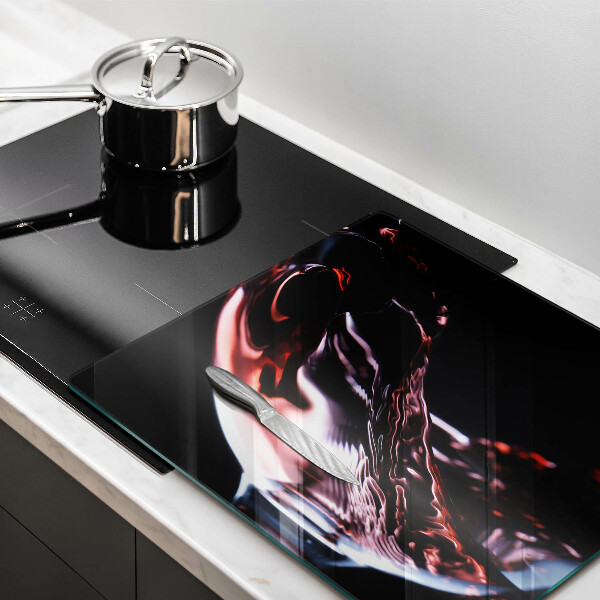 De vidrio templado Una copa de vino tinto