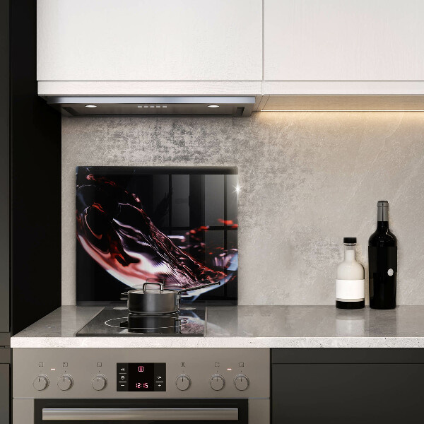 De vidrio templado Una copa de vino tinto