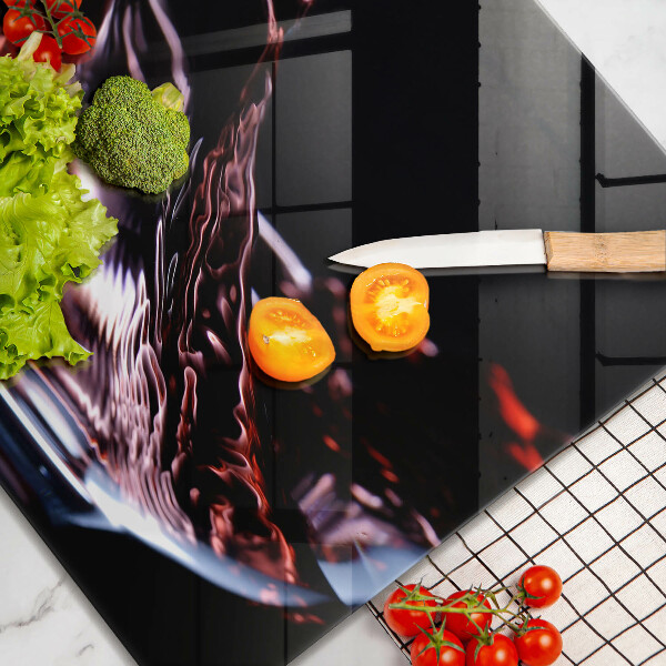 De vidrio templado Una copa de vino tinto