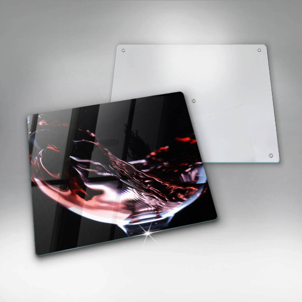 De vidrio templado Una copa de vino tinto