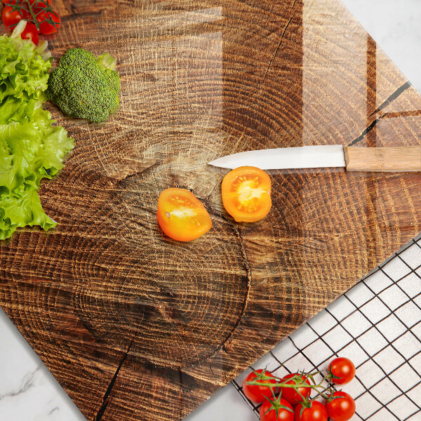 De vidrio templado Grano de madera del árbol
