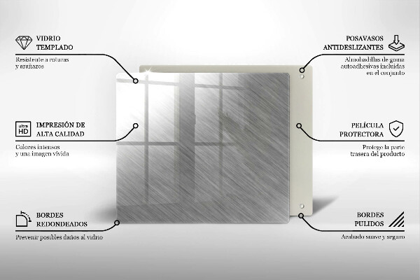 De vidrio templado Fondo de textura metálica