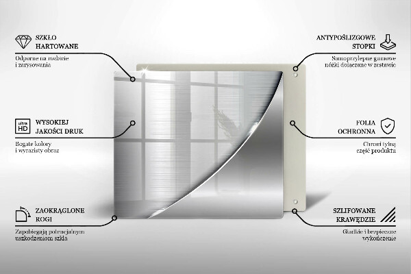 De vidrio templado Formas metálicas