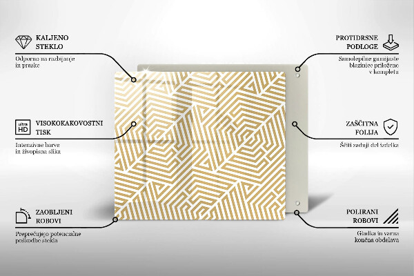 De vidrio templado Líneas geométricas