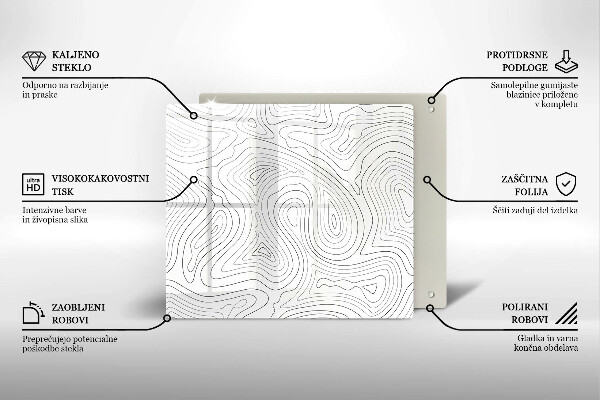 De vidrio templado Formas abstractas