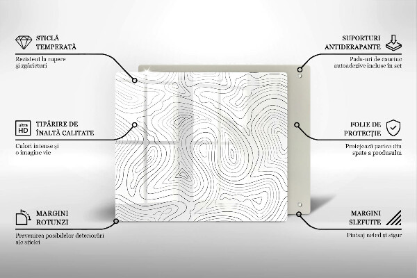 De vidrio templado Formas abstractas