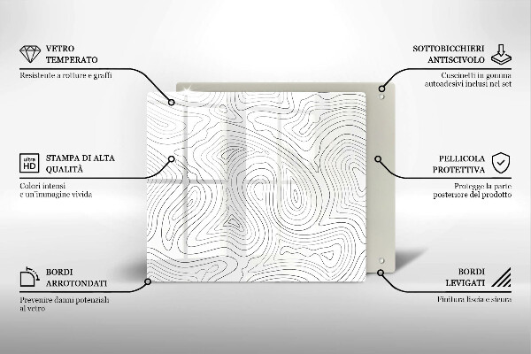 De vidrio templado Formas abstractas
