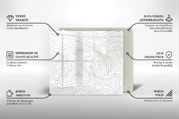 De vidrio templado Formas abstractas