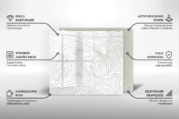 De vidrio templado Formas abstractas