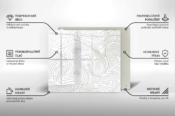 De vidrio templado Formas abstractas