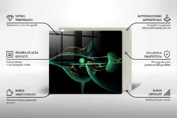De vidrio templado Abstracción moderna