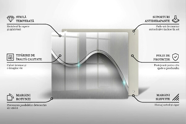 De vidrio templado Abstracción de metales