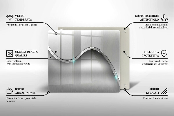 De vidrio templado Abstracción de metales