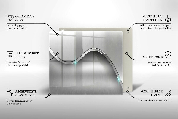 De vidrio templado Abstracción de metales
