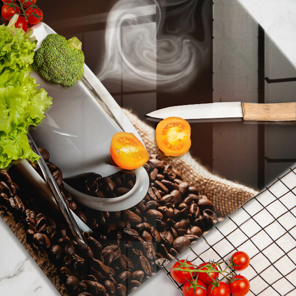 De vidrio templado Café y una taza