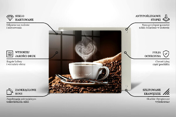 De vidrio templado Café y una taza