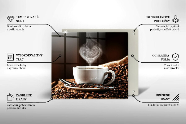 De vidrio templado Café y una taza