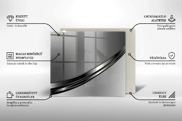 De vidrio templado Abstracción de metales