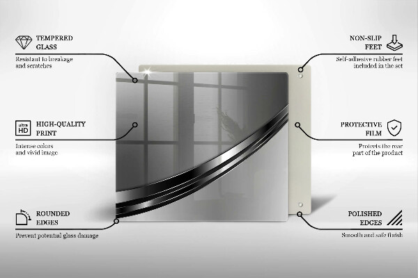 De vidrio templado Abstracción de metales