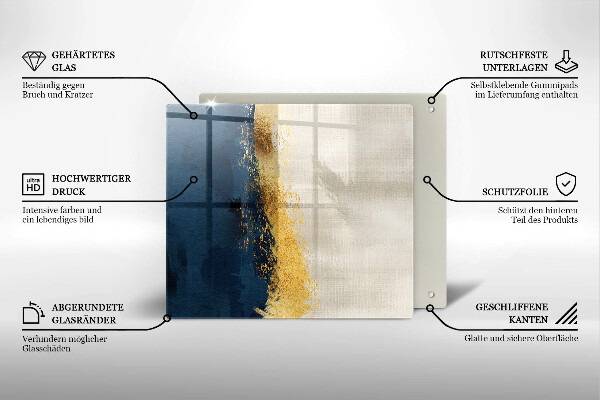 De vidrio templado Abstracción de oro