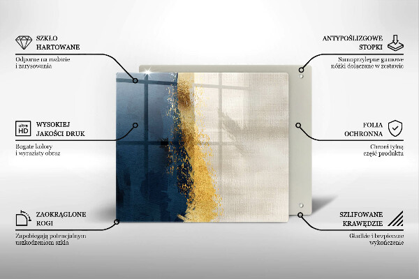 De vidrio templado Abstracción de oro