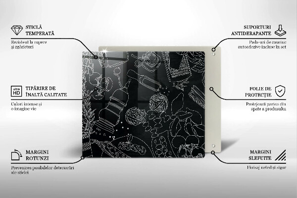 De vidrio templado Accesorios de cocina