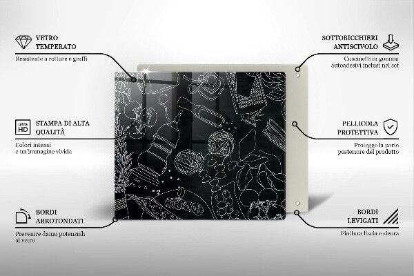 De vidrio templado Accesorios de cocina
