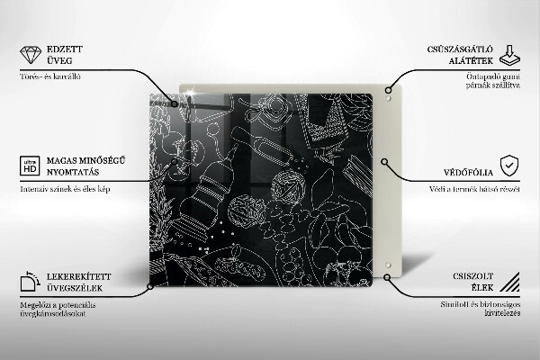 De vidrio templado Accesorios de cocina