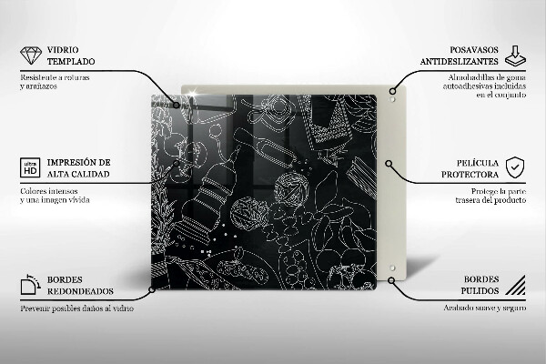 De vidrio templado Accesorios de cocina