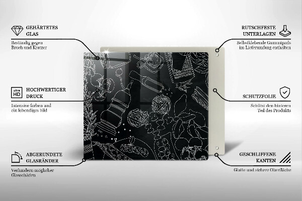 De vidrio templado Accesorios de cocina