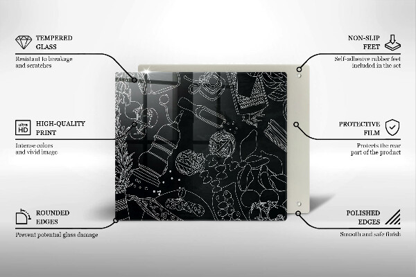 De vidrio templado Accesorios de cocina