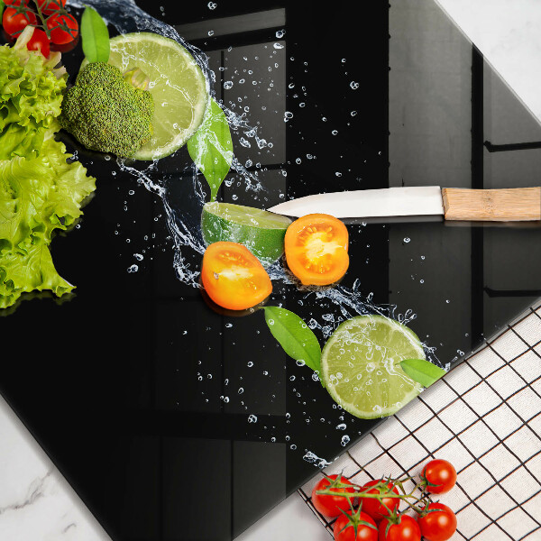 De vidrio templado Agua de lima y menta