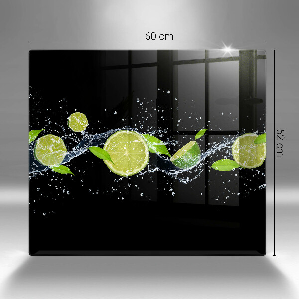 De vidrio templado Agua de lima y menta