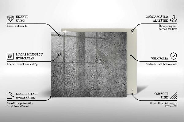De vidrio templado Textura de piedra de hormigón