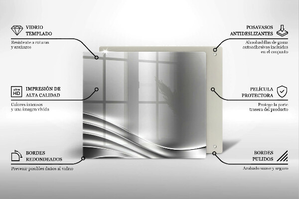 De vidrio templado Estructura metálica