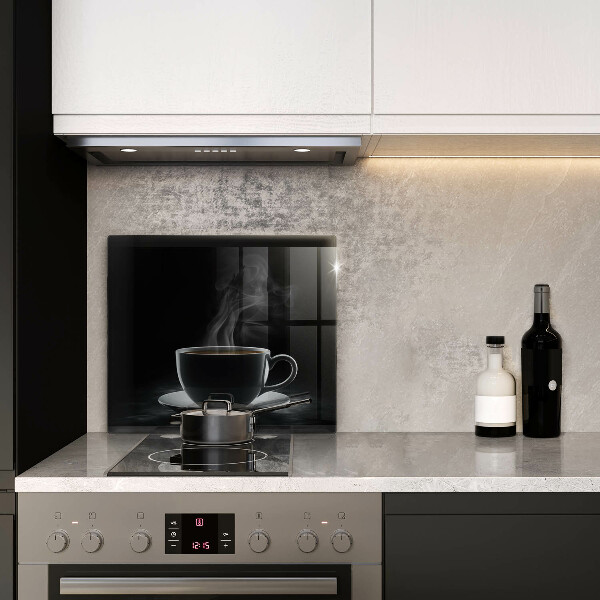 De vidrio templado Taza de café caliente