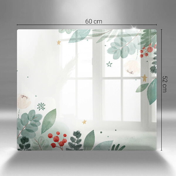 De vidrio templado Hojas de acuarela