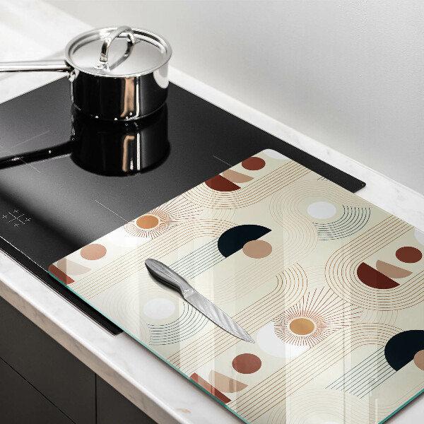 De vidrio templado Formas de geometría boho