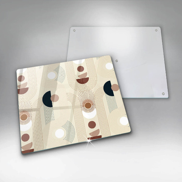 De vidrio templado Formas de geometría boho