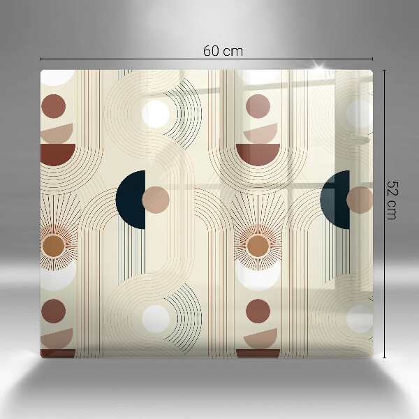 De vidrio templado Formas de geometría boho