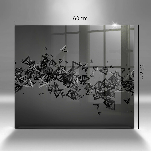 De vidrio templado Formas abstractas 3d