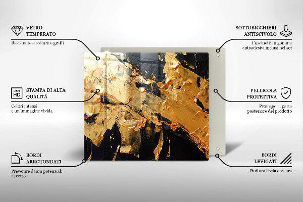 De vidrio templado Textura de pintura elegante