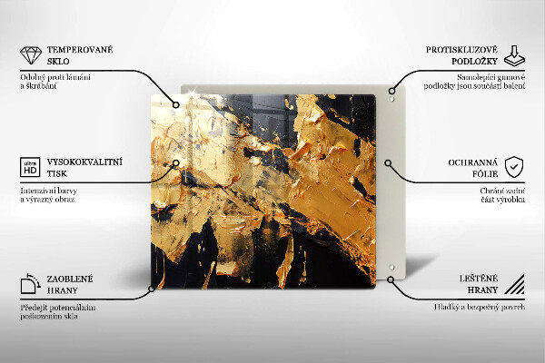 De vidrio templado Textura de pintura elegante