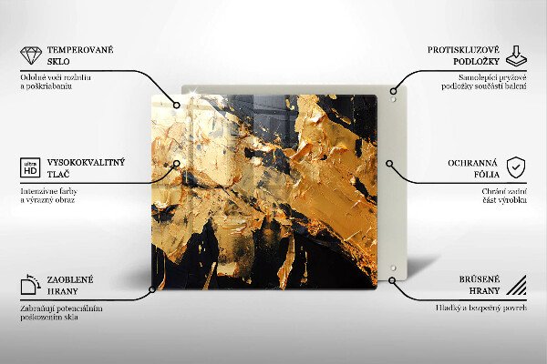 De vidrio templado Textura de pintura elegante