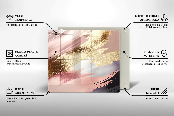 De vidrio templado Manchas pastel