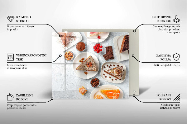 De vidrio templado La dulzura del pastel