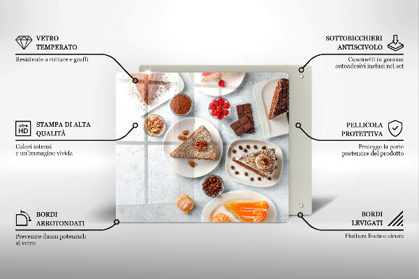 De vidrio templado La dulzura del pastel